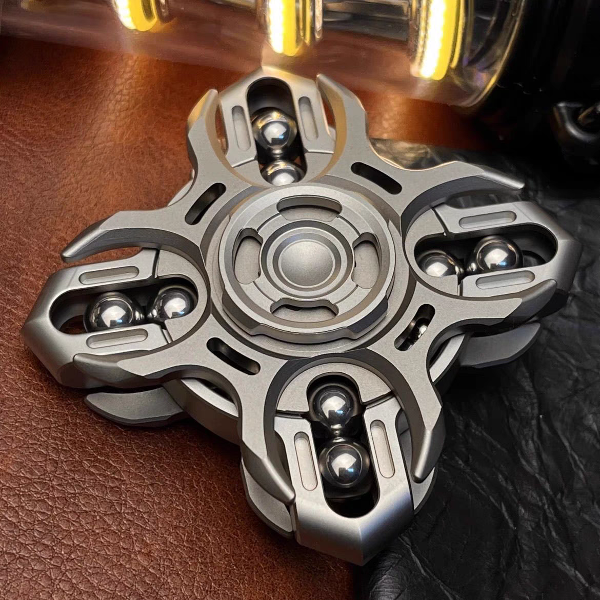 Oracle Tuning Fork Fidget Spinner – Stainless Steel & Titanium EDC