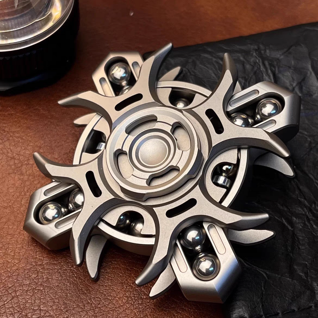 Oracle Tuning Fork Fidget Spinner – Stainless Steel & Titanium EDC