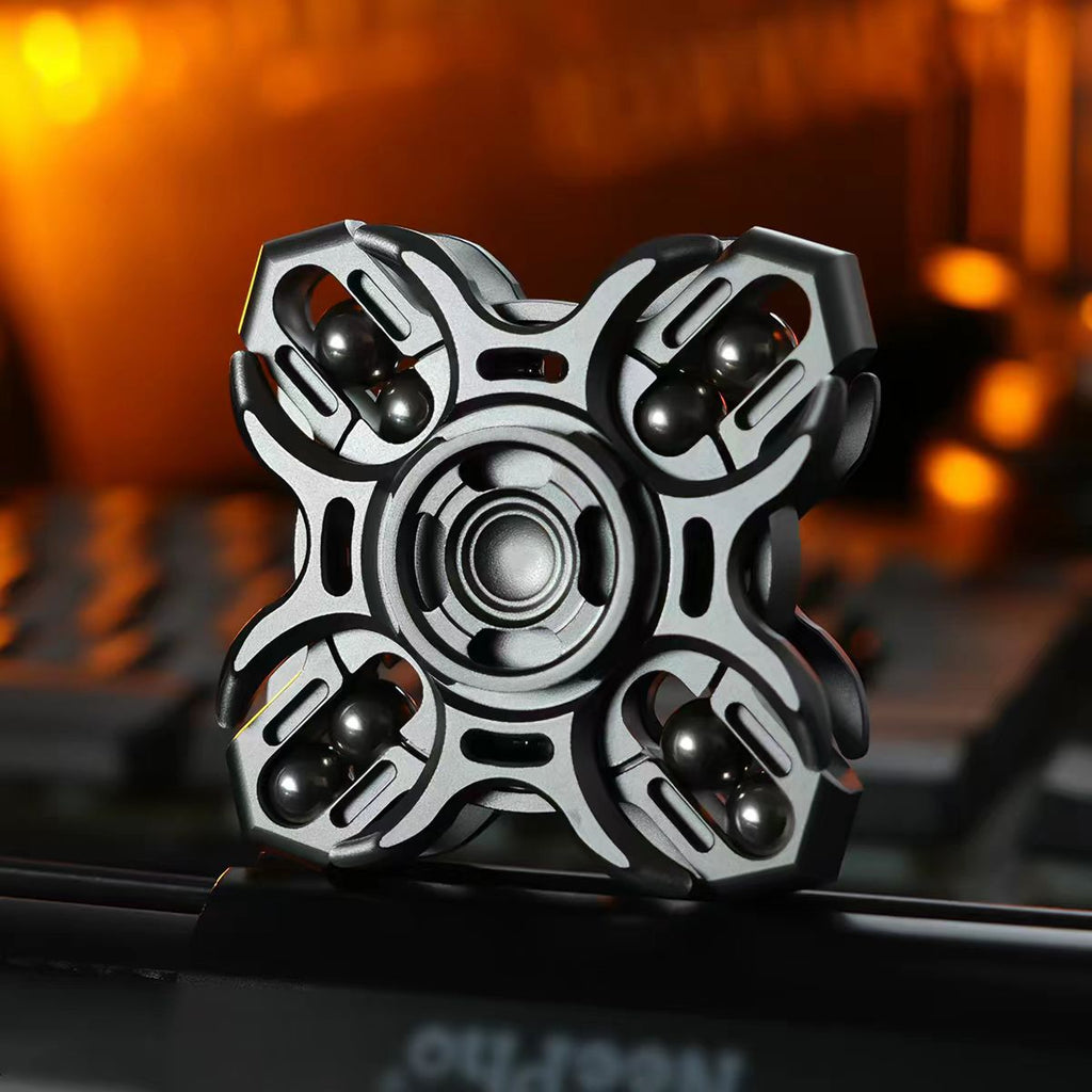 Oracle Tuning Fork Fidget Spinner – Stainless Steel & Titanium EDC