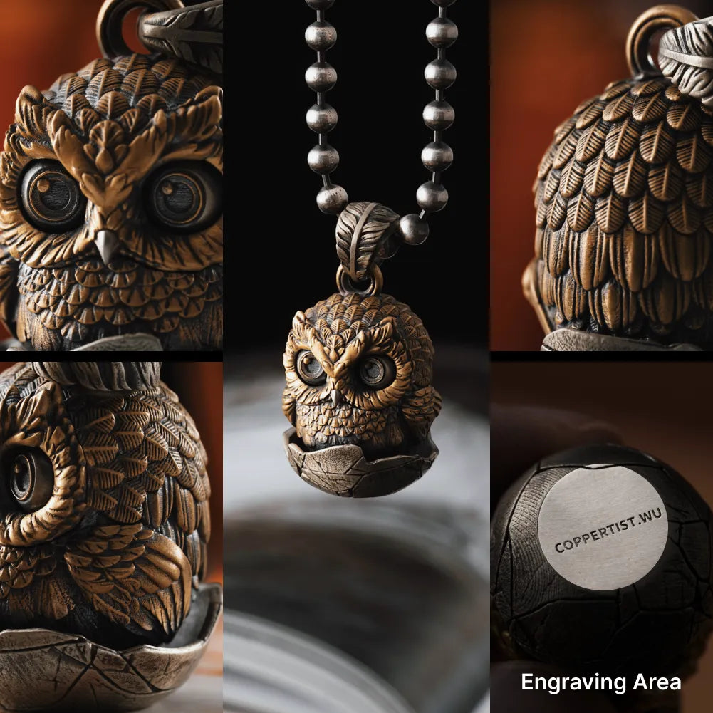 Owl Fidget Pendant